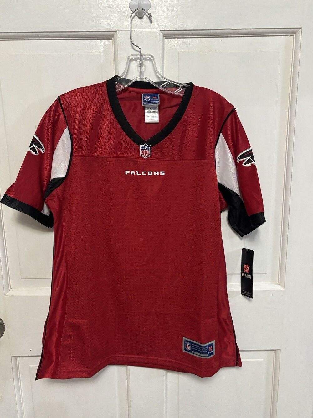 Women’s Red Black Fanatics Pro-Line Atlanta Falcons Blank Jersey S Stitched NWT